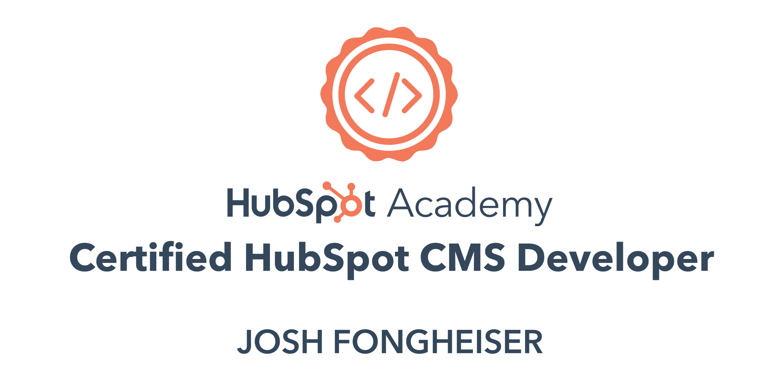HubSpot CMS Developer Certification