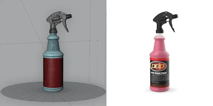 process of creating 3D product renders using base model for scalable e-commerce visuals