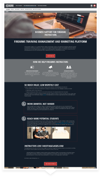 TKG developed ShootingClasses.com on Umbraco
